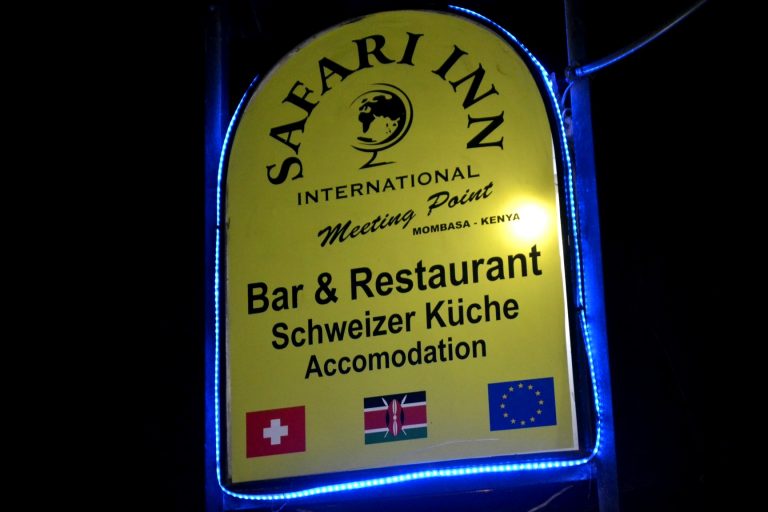 swiss kitchen international meeting point Safari Inn Restaurant Bar Mombasa Kenya